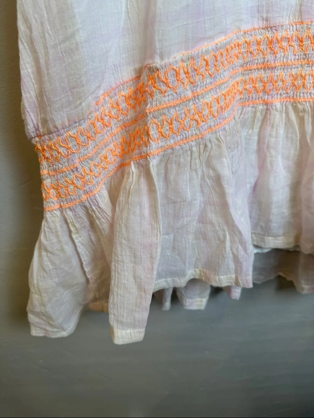 Free People Run With Me Pastel Plaid Mini Dress